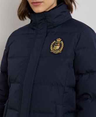 Women's Faux-Fur-Trim Collared Puffer Coat