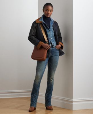 ジャケット・アウター Ralph Lauren Women's Oiled Jacket Lauren Ralph Lauren Women's Cord-Collar Waxed Jacket - Macy's