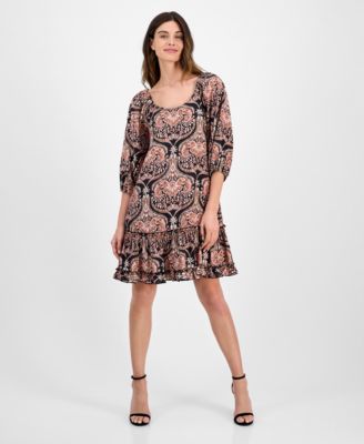 Robbie Bee - Women's Ruffled Shift Dress