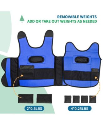 Small Blue Weighted Compression Vest for Kids with Sensory Needs