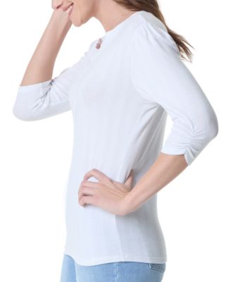 Women's 3/4-Sleeve Henley Top