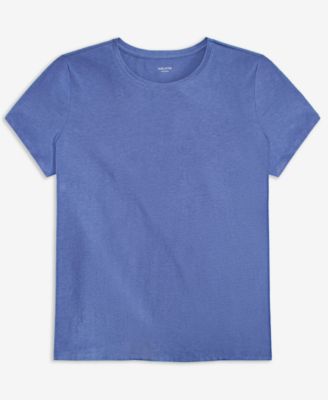Women's Cotton Blend Short-Sleeve Sleep Tee XS-3X, Macy's Exclusive 