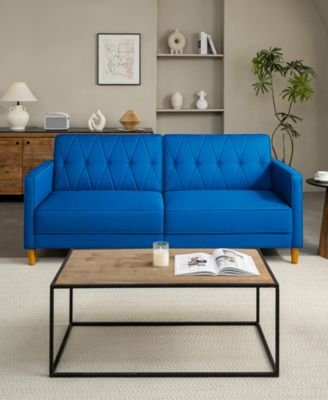 77" Polyester Victoria Convertible Sofa Bed