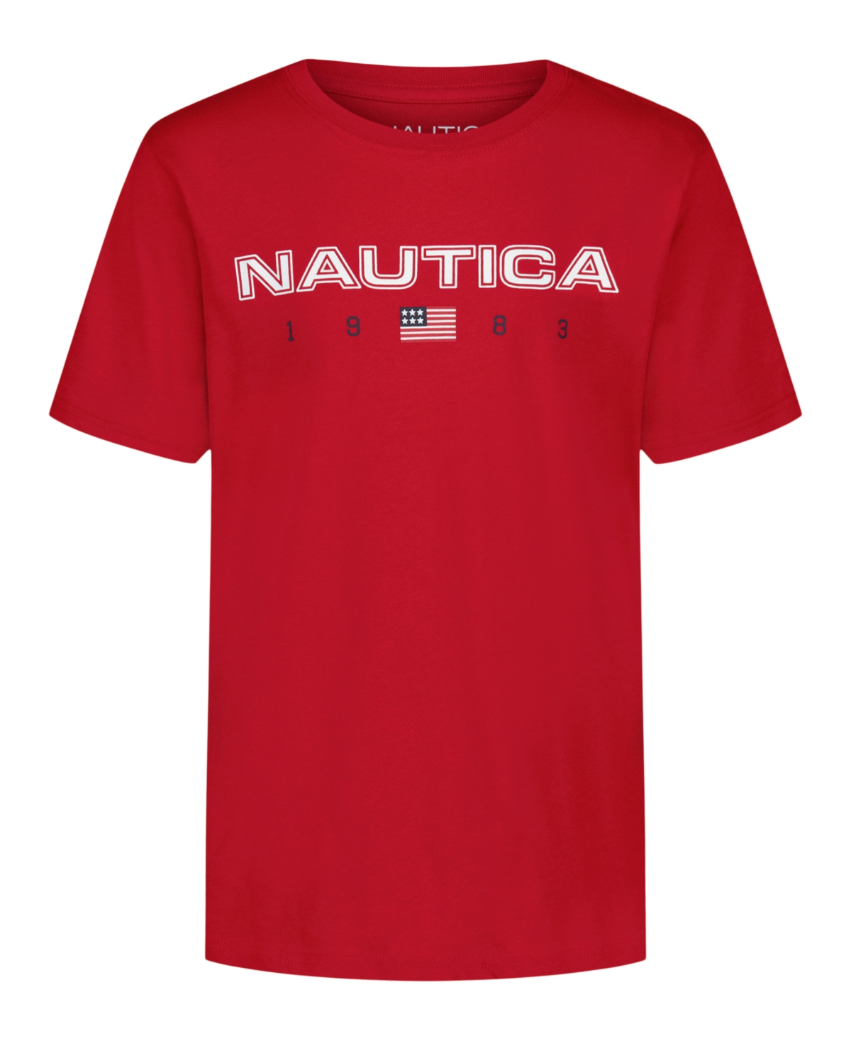 Nautica Big Boys  Flag Short Sleeve T-shirt In Red