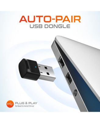 20X Professional Computer Headset w/ Auto Pairing USB Dongle and 1080p Webcam