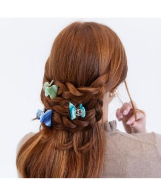 Mini Claw Clip Set - Neon Stripes