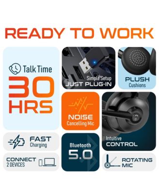 30X Bluetooth Headset & 3-in-1 Wireless Charging Station (DHSWC130XD)