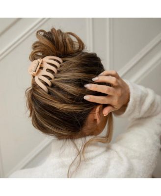 Extra Large Matte Claw Clip - Nude