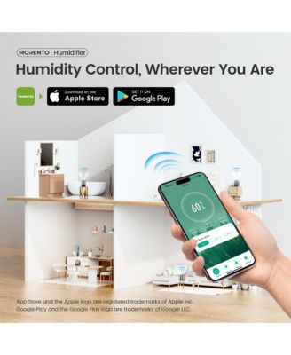 MORENTO Smart Humidifier for Bedroom Large Room Home, 6L Cool Mist Humidifiers with Essential Oil Diffuser, App & Voice Control