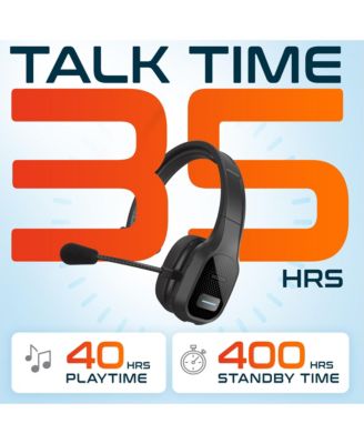 Wireless Computer Headset And Qi Charging Stand, 2.4G USB Bluetooth Headphones with Microphone for PC, Laptop & 20W Charging Stand for Smartphones, Earbuds, and Smartwatches