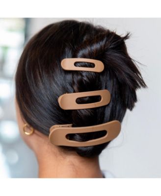 Mixed Size Flat Lay Clip Set - Camel