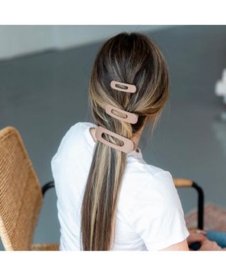 Mixed Size Flat Lay Clip Set - Brown