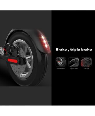 X8 Folding Electric Scooter - 10-Inch Tires, 350W Motor, 32 km/h Speed, 35-45 km Range, Triple Braking System, LED Lights, Waterproof, Portable