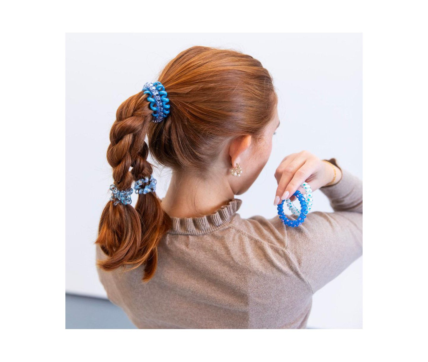 Женские аксессуары для волос Headbands of Hope Hair Tie Set - Blue Bliss, цвет: Синий — фото 5
