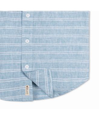 Boys Linen Short Sleeve Button Down Shirt