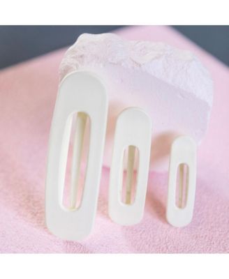 Mixed Size Flat Lay Clip Set - Cream