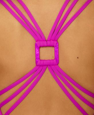 Women's Crinkle Crush Strappy-Back One-Piece Swimsuit