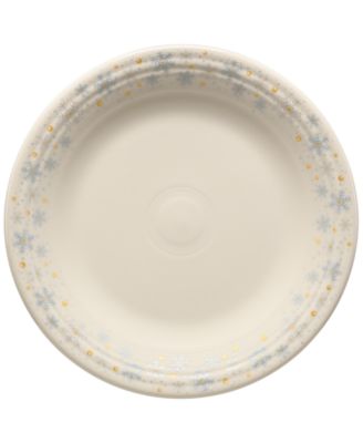 Linen Snowflakes Classic Rim Dinner Plate, Exclusively at Macy's