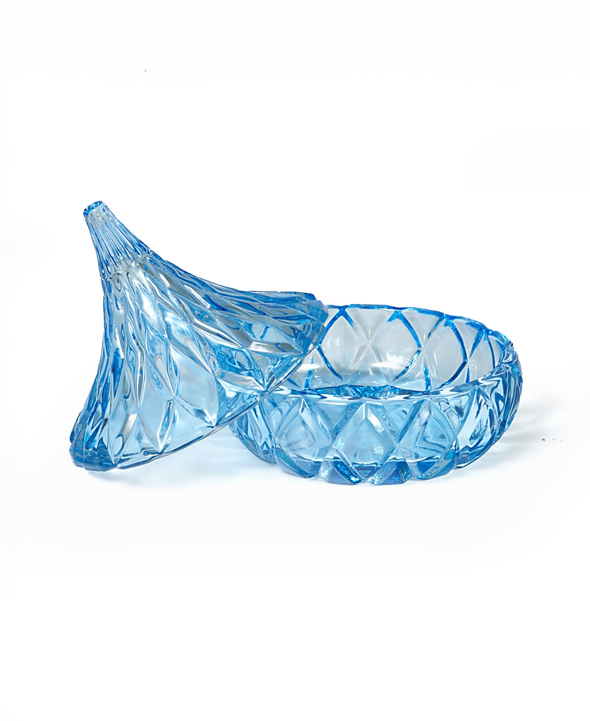 Godinger Candy Dish, Iridescent Hershey's Kiss In Blue