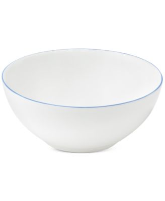 Opal Glass Blue Rim Coupe Cereal Bowl, Set of 4, Exclusively at Macy's