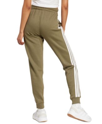 Women's Essentials Three Stripes Fleece Slim Pants
