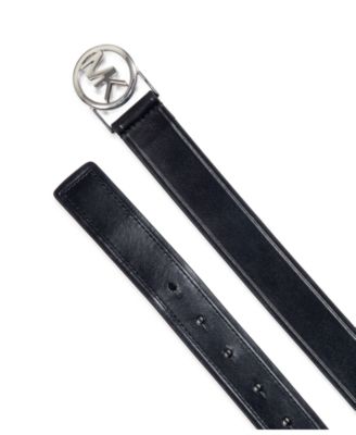 Micheal Kors Women's Embossed Logo Leather Belt