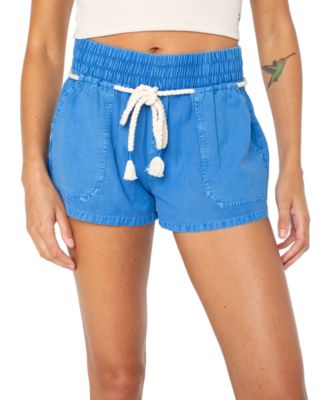 Juniors' Paddle On Drawstring-Waist Shorts