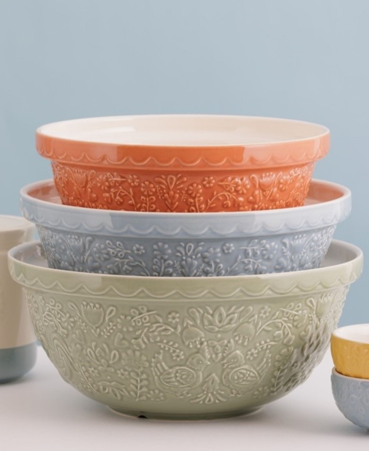 Mason Cash Home To Roost Mixing Bowls, Set Of 3 In Multi