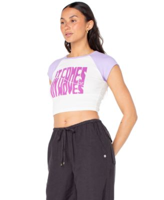 Juniors' Comes In Waves T-Shirt