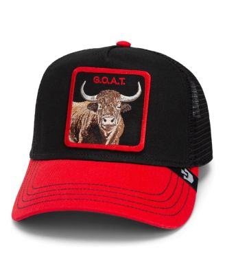 Goorin Bros. - Men's Black/Red The G.O.A.T. Steer Adjustable Trucker Hat