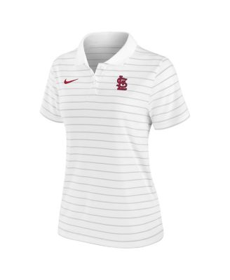 Women's White St. Louis Cardinals Authentic Collection Victory Performance Polo Shirt