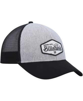 Men's Heather Gray/Black Walled Trucker Adjustable Snapback Hat