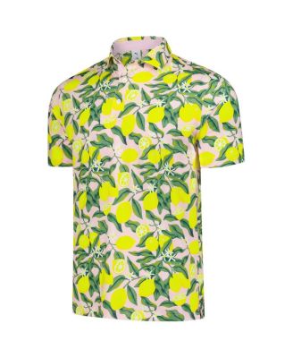 Men's Pink Arnold Palmer MATTR Lemon Branch Polo Shirt