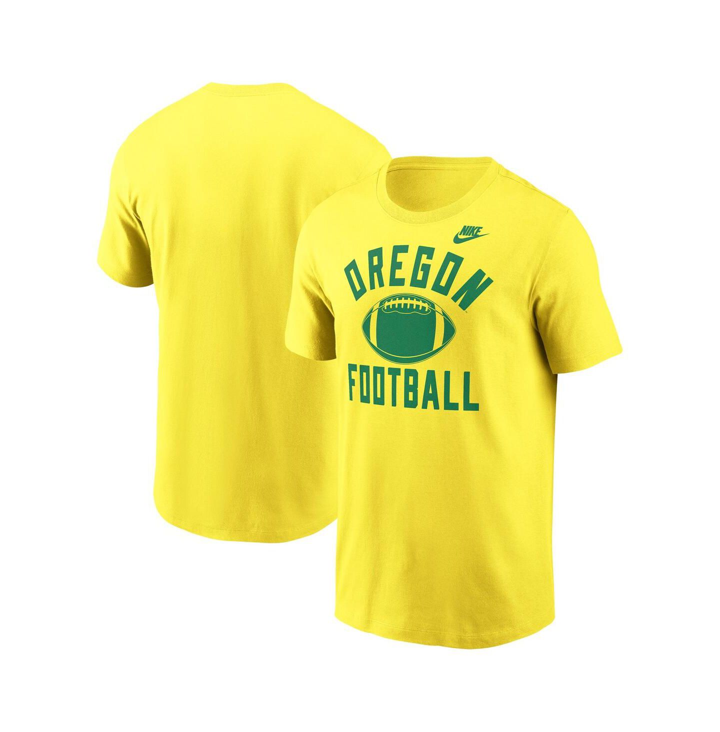 Мужская футболка Nike Yellow Oregon Ducks Legacy Football Icon — фото 1