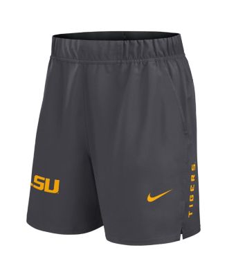 Men's Gray LSU Tigers Primetime Woven Victory Performance Shorts
