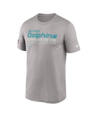 Men's Gray Miami Dolphins Sideline Legend Performance T-Shirt