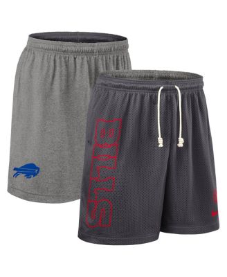 Nike - Men's Gray Buffalo Bills Sideline Reversible Performance Shorts