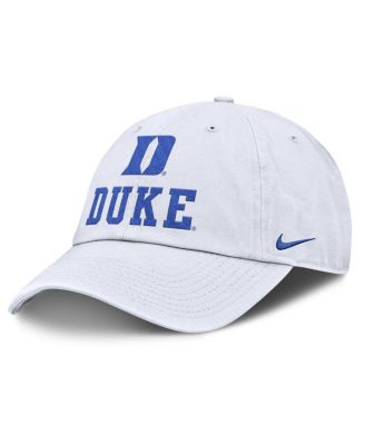 Nike - Men's White Duke Blue Devils 2025 Sideline Club Adjustable Hat