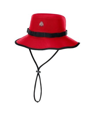 Nike - Men's Scarlet Ohio State Buckeyes 2025 Sideline Apex Boonie Bucket Hat