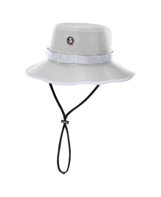Nike - Men's Gray Florida State Seminoles 2025 Sideline Apex Boonie Bucket Hat