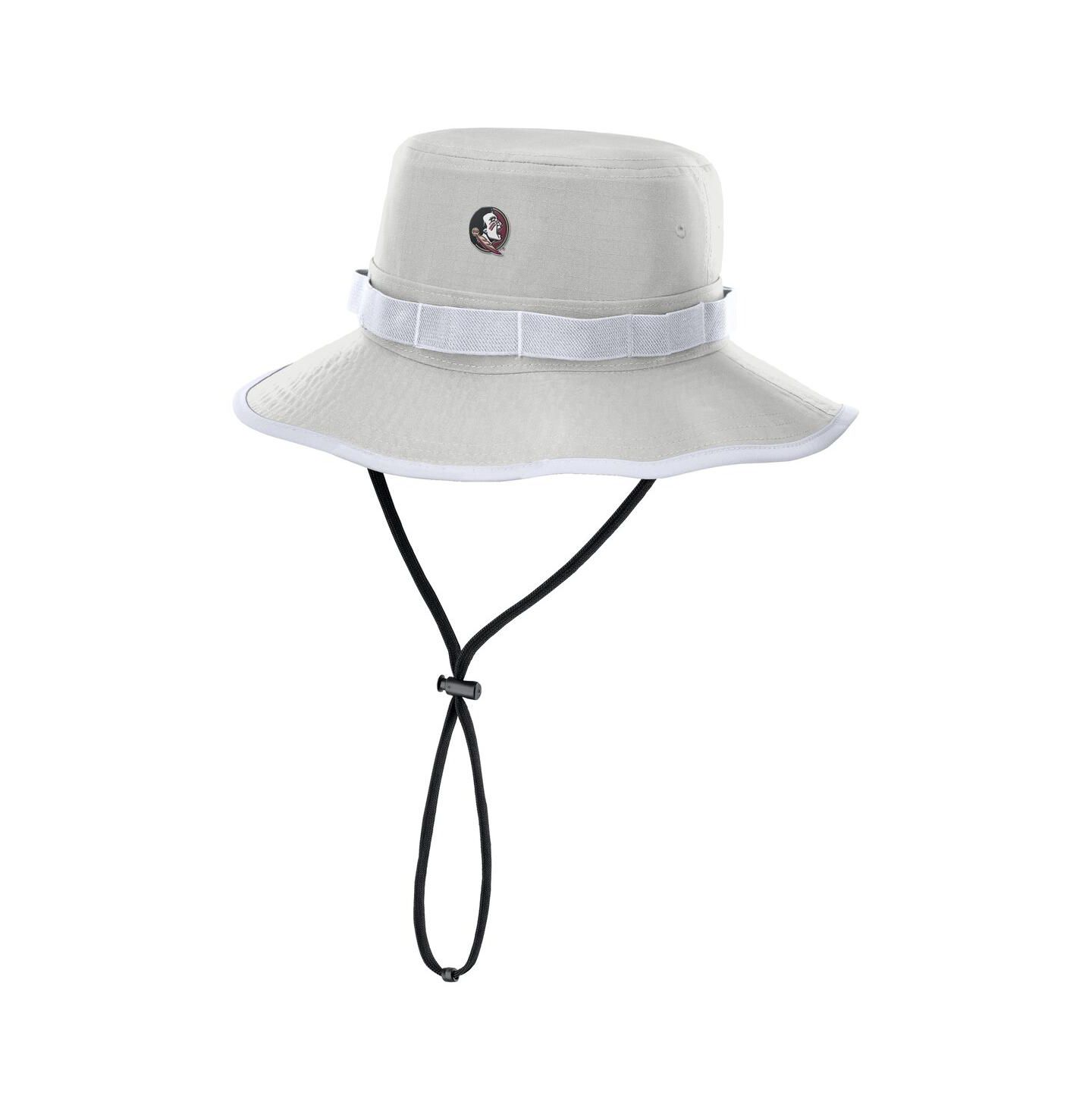 Мужская панама Nike Gray Florida State Seminoles 2025 Sideline Apex Boonie Bucket Hat — фото 1