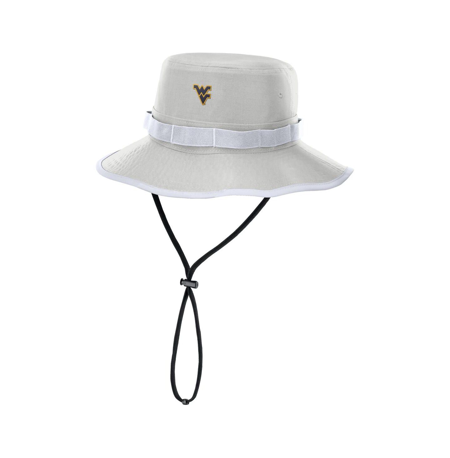 Мужская панама Nike Gray West Virginia Mountaineers 2025 Sideline Apex Boonie Bucket Hat — фото 1