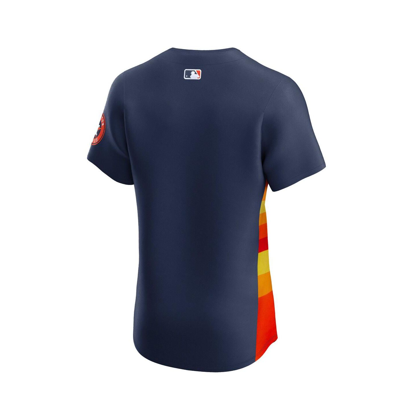 Мужской топ Nike Navy Houston Astros Alternate 2 Elite Jersey — фото 3
