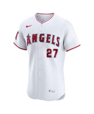 Men's Mike Trout White Los Angeles Angels Home Elite Player Jersey