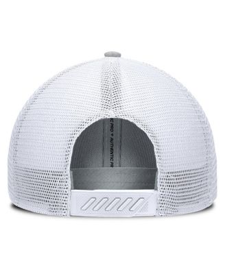 Men's Gray/White Utah Mammoth Utah Badge Trucker Adjustable Hat