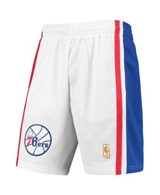 Men's White Philadelphia 76ers 1996-97 Hardwood Classics Swingman Shorts
