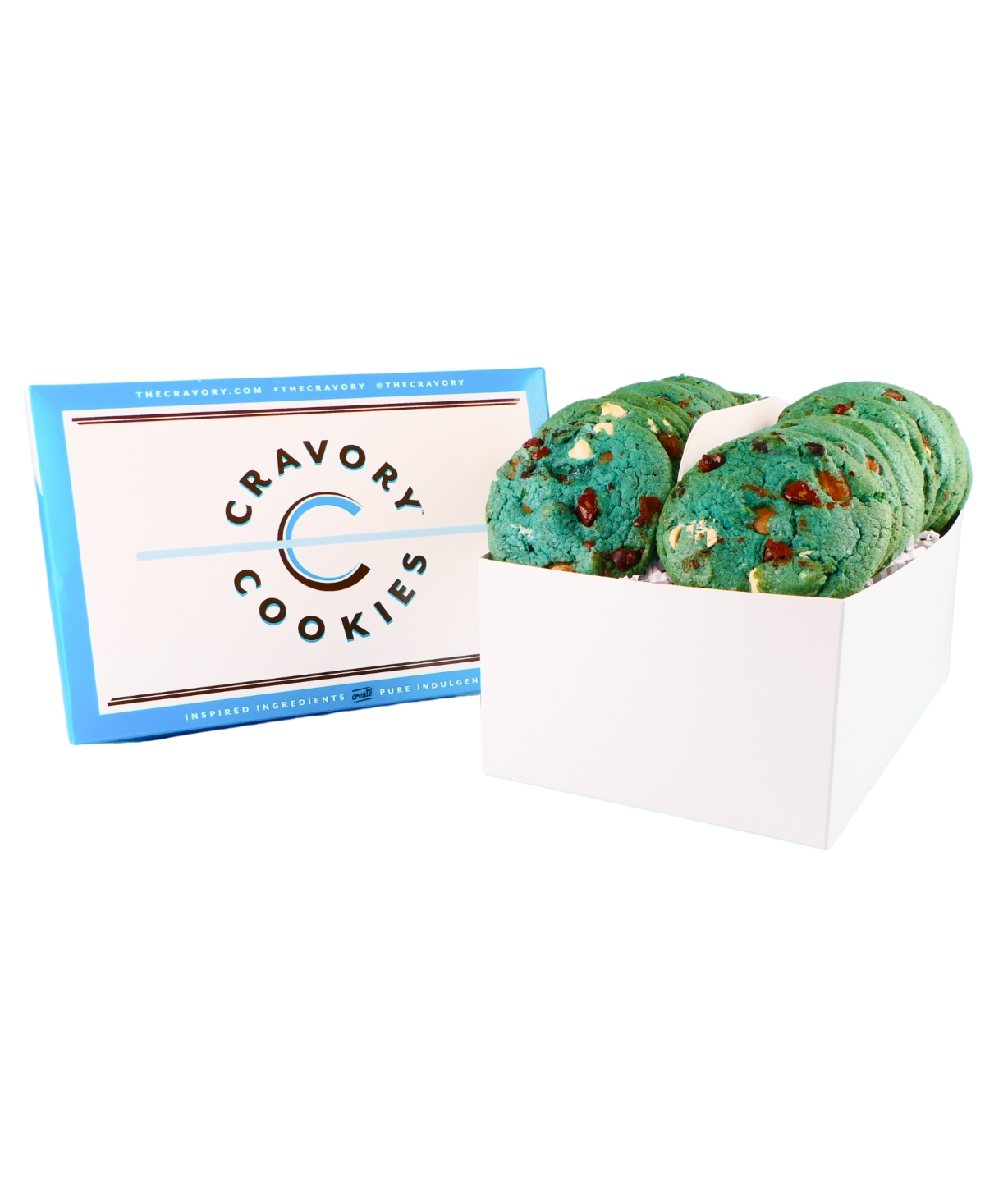 The Cravory Cookie Monster Cookies Gift Box, 24 Cookies In Transparent