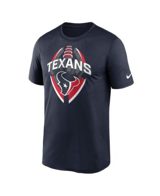 Men's Navy Houston Texans Big Tall Primetime Legend Icon Performance T-Shirt