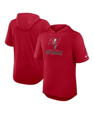 Nike - Men's Red Tampa Bay Buccaneers Lockup Tri-Blend Hoodie T-Shirt