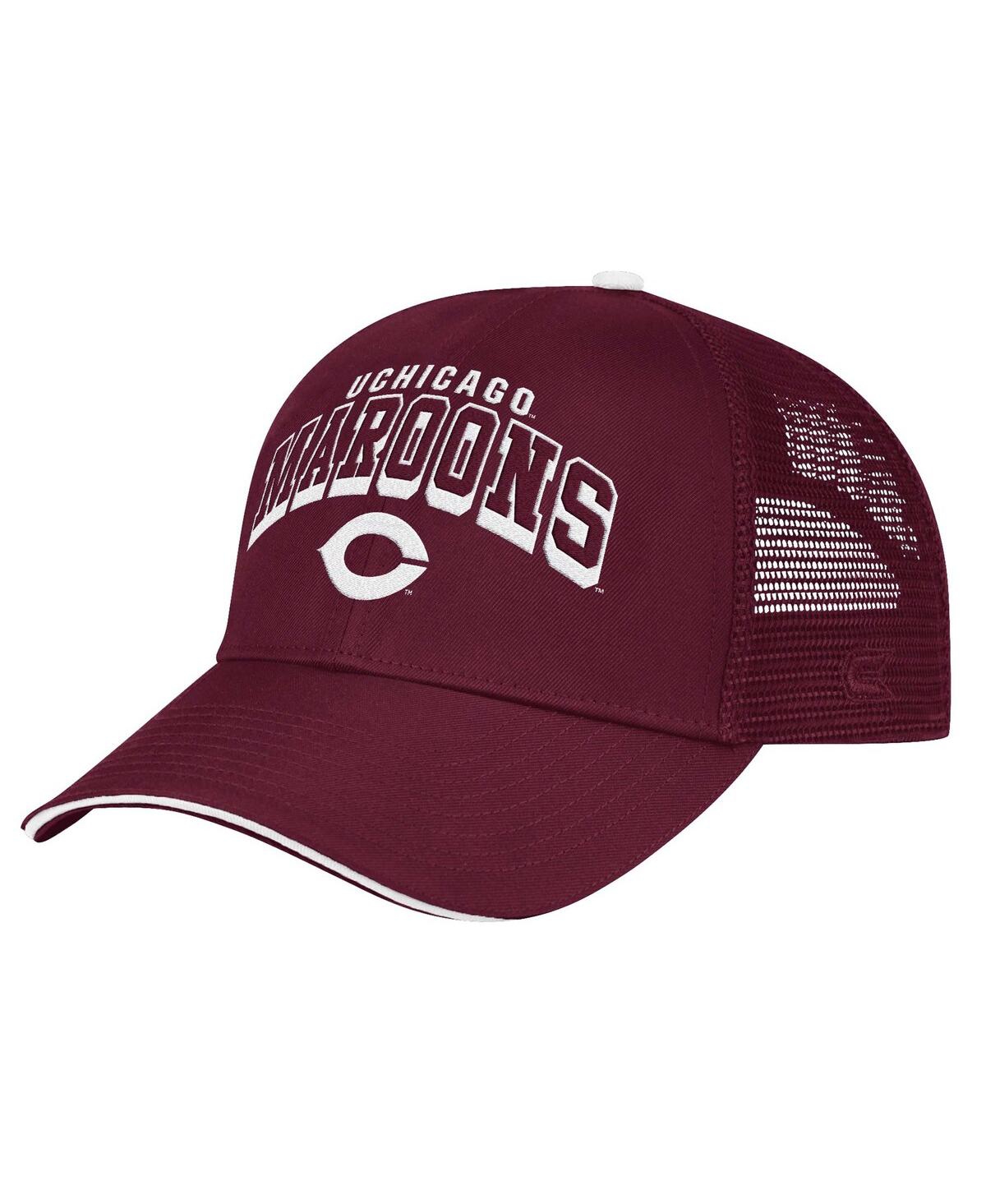 Men's Maroon UChicago Maroons Wyatt Primary Team Trucker Adjustable Hat - Maroon